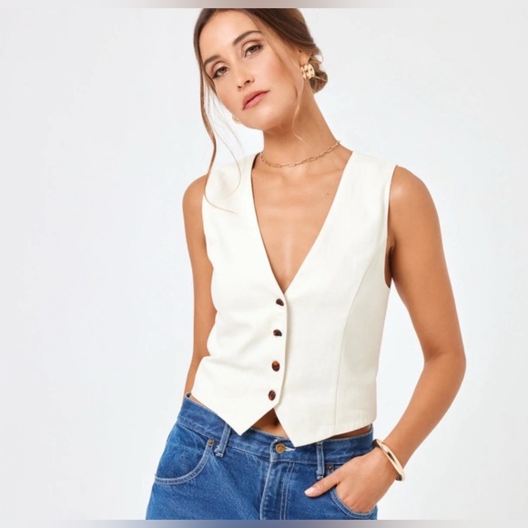 LSPACE Rhodes white vest - Picture 2 of 4
